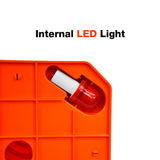 Traffic Safety Cone - Collapsible with Safety Light