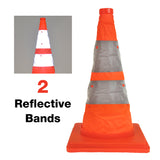 Traffic Safety Cone - Collapsible with Safety Light