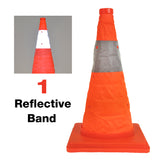 Traffic Safety Cone - Collapsible with Safety Light