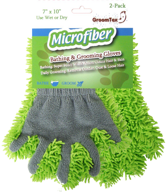 GroomTex Microfiber Cleaning Glove 2-Pack - Grooming & Accessories - Equine Comfort Products