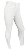 RideTex® Knee Patch Competition Breeches - White - RideTex Apparel - Equine Comfort Products