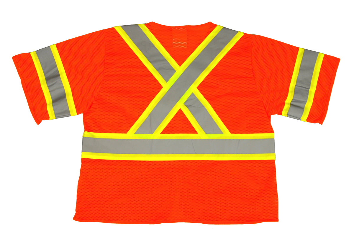 Premium High Visibility Fluorescent Safety Vest Class with