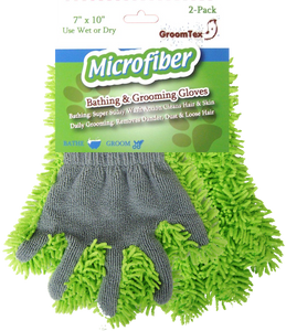 GroomTex Microfiber Cleaning Glove 2-Pack - Grooming & Accessories - Equine Comfort Products