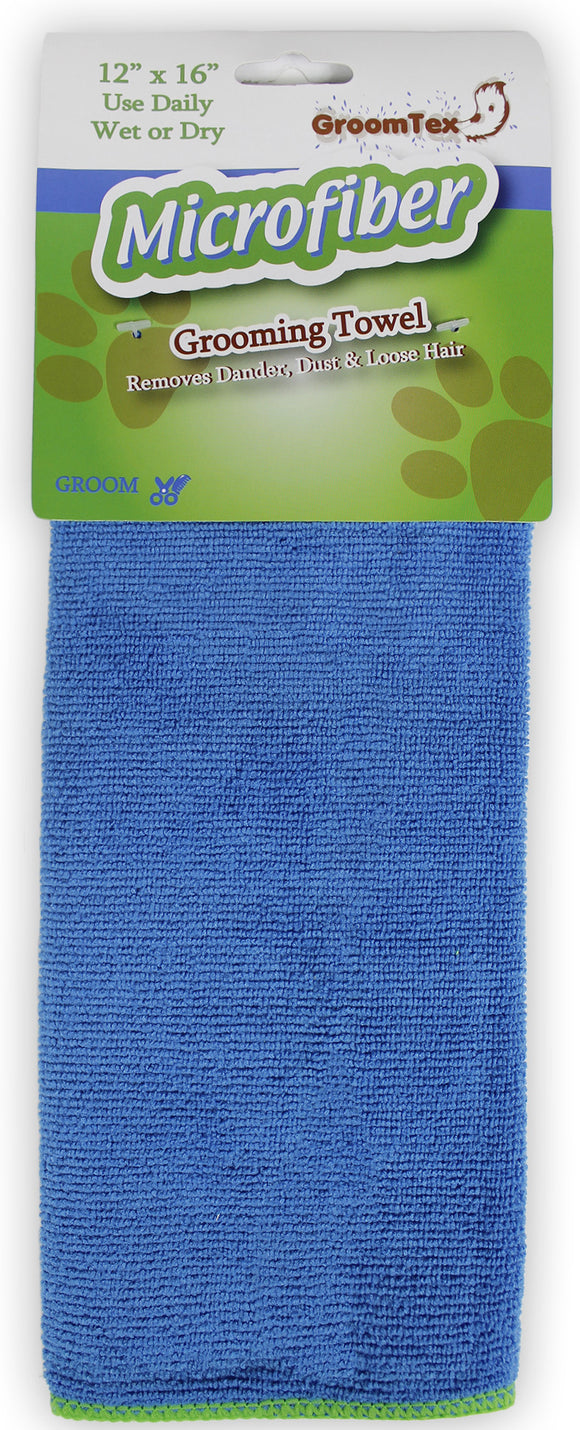GroomTex® 24 x 39 in. 350 GSM Large Pet Microfiber Drying Towel – 6.5 Sq Ft