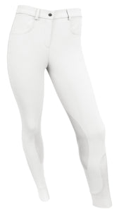 RideTex® Knee Patch Competition Breeches - White - RideTex Apparel - Equine Comfort Products
