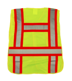 Deluxe High Visibility Fluorescent Safety Vest - Class 2 - 5-Point Break Away Design - Yellow, 2 pockets - Safety - Equine Comfort Products