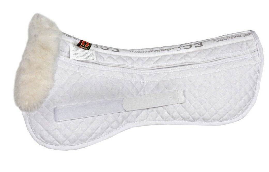 Demi Coussinets De Selle ECP Noirs Et Blancs Pour Cheval, Lot De 2, Occasion