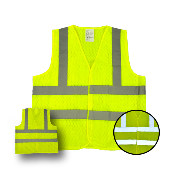 High Visibility Flourescent Safety Vest - Class 2 - Mesh - Safety - Equine Comfort Products